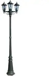 vidaXL Gartenlaterne 3-flammig 215 cm Dunkelgr&uuml;n/Schwarz Aluminium