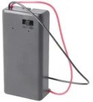 AccuCell Batteriehalter f&uuml;r 1x 9Volt Block mit Ein- und Aus-Schalter &ndash; 9V Batterie