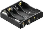 AccuCell Batteriehalter , 4x Micro "AAA" mit L&ouml;tanschluss &ndash; Batteriehalter...