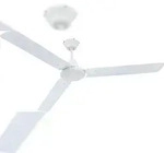 Globo Lighting Deckenventilator Ferro Wei&szlig; mit Wandregler 142 cm 142