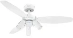 Westinghouse Jet Plus Deckenventilator Fl&uuml;gelfarbe: Wei&szlig; Geh&auml;usefarbe (Details):