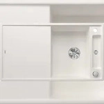 BLANCO GmbH + Co KG BLANCO AXIA III 5 S Einbausp&uuml;le SILGRANIT wei&szlig; ab 50 cm mit