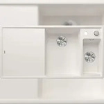 BLANCO GmbH + Co KG BLANCO AXIA III 6 S Einbausp&uuml;le / SILGRANIT / Wei&szlig; / Becken