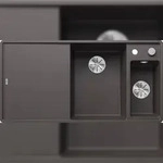BLANCO GmbH + Co KG BLANCO AXIA III 6 S-F fl&auml;chenb. Sp&uuml;le SILGRANIT Felsgrau Becken