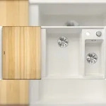 Blanco Silgranit Sp&uuml;lbecken mit Restebecken und Abtropffl&auml;che, Axia III 6 S-F,