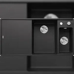 BLANCO GmbH + Co KG BLANCO AXIA III 6 S-F fl&auml;chenb. Sp&uuml;le SILGRANIT Anthrazit