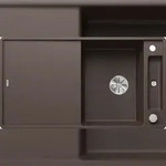 BLANCO GmbH + Co KG BLANCO AXIA III 5 S-F fl&auml;chenb&uuml;ndige Sp&uuml;le SILGRANIT Cafe