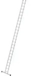 Stufen-Anlegeleiter aus Aluminium, rutschsichere nivello&reg;-Leiterschuhen, 24 Sprossen