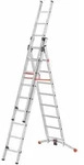 HAILO 2x9+1x8 Sprossen ProfiLOT Aluminium-Kombileiter "ProfiLOT" 2 x 9 + 1 x 8