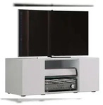 Ebuy24 Lowina95 TV Tisch 2 T&uuml;ren 2 Schubladen wei&szlig;.