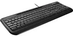 Microsoft Wired Desktop 600 Tastatur-und-Maus-Set USB Deutsch Schwarz