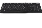 Logitech K120 Tastatur USB verkabelt US International Spritzwassergesch&uuml;tzt