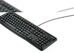 Logitech K120 Corded Keyboard Tastatur B&uuml;ro USB QWERTY US International Schwarz