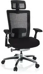B&uuml;rostuhl NOVA PRO I ALU Stoff schwarz hjh OFFICE