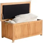 CLP Teak Auflagenbox Odessa Holz HBT: 60x62x120 cm teak 140 cm