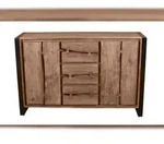 SIT M&ouml;bel Sideboard Akazie | L 140 x B 40 x H 90 cm | 11803-01 | Serie NATURAL EDGE