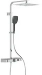 Sch&uuml;tte Duschsystem OCEAN, Edelstahl Regendusche mit Thermostat und Ablage,