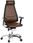 B&uuml;rostuhl / Drehstuhl GENIDIA PRO Leder braun hjh OFFICE