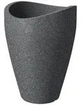 Scheurich Wave Globe High 40, Hochgef&auml;&szlig; / Blumentopf / Pflanzk&uuml;bel,...