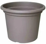 euro3plast Pflanzk&uuml;bel GEO 40 cm taupe rund Taupe 40