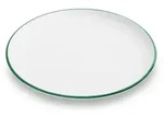 Gmundner Keramik Gr&uuml;ner Rand, Speiseteller Cup (&Oslash; 25cm)