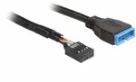 Delock Interner USB-Adapter 19-polige USB 3.0 M 9-poliger USB-Header W 45 cm USB/USB