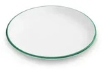 Gmundner Keramik Gr&uuml;ner Rand, Dessertteller Cup (&Oslash; 20cm)