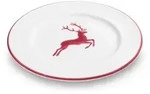 Gmundner Keramik Bordeauxr. Hirsch, Dessertteller Gourmet (&Oslash; 22cm)