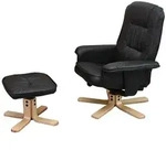 Mendler Relaxsessel M56, Fernsehsessel TV-Sessel mit Hocker Ottomane, Kunstleder