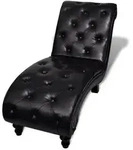 vidaXL Chaiselongue Braun Kunstleder