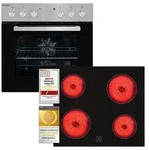Exquisit Einbauherd-Set EHE156-2.1U-Set | 59 l Garraumvolumen | 7 Backofenprogramme 