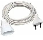 KOPP SB EURO-Verl&auml;ngerung, 3m, 2x0,75qmm, 2,5A, wei&szlig;, IP20, Euro-Stecker (CEE