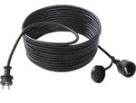 BACHMANN Extension 3G1,5mm2, H07RN-F Gummi/Neopren Schutzkontakt, schwarz, 10 m