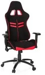 Gaming Stuhl / B&uuml;rostuhl LEAGUE PRO I Stoff / Kunstleder schwarz / rot hjh OFFICE