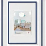 walther + design Lifestyle Kunststoff Bilderrahmen 24x30 cm blau