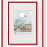 walther + design Lifestyle Kunststoff Bilderrahmen 24x30 cm rot