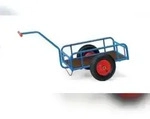 Fetra Handwagen, Tragl. 200kg, Ladefl. LxB 795x445mm, Gel&auml;nder, RAL5007, 2 R&auml;der