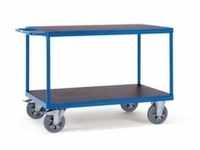 Fetra Tischwagen, Tragl. 1200kg, 2 Etage(n), Ladefl. LxB 1000x700mm, Siebdruckböden