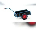 Fetra Handwagen, Tragl. 400kg, Ladefl. LxB 1145x545mm, 4 Vollw&auml;nde, RAL5007, 2