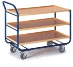 Rollcart 3 Etagen, 20 mm RH Tischwagen 06-7035, Ladefl&auml;che 775x475mm, Tragkraft 150