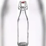 Bormioli Glasflasche mit B&uuml;gelverschlu&szlig;, 0.5 l, transparent