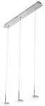 Fabas Luce Dunk 3-flammige Pendelleuchte - 24 W dimmbare LED - Geb&uuml;rstetes Aluminium