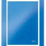 Leitz Notizbuch WOW 46261036 DIN A4 80Bl. kar. blau metallic