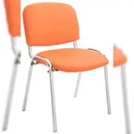 CLP Stuhl Ken Chrom Kunstleder orange