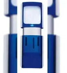 WEDO 2717503 Lupe eckig beleuchtet blau inklusiv Batterien