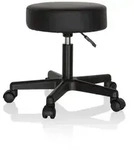 Hocker / Drehhocker / Arbeitsstuhl OPERATOR I Kunstleder schwarz hjh OFFICE