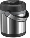 EMSA MOBILITY Thermosflasche 1,2 l Anthrazit, Schwarz, Edelstahl