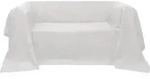 vidaXL Micro-Suede Sofa&uuml;berwurf Tagesdecke Creme 140 x 210 cm