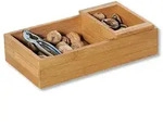 KESPER Nussschale, eckig, Bambus, FSC 7.5x30x16cm