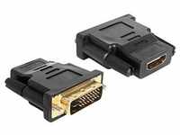 Delock Adapter DVI 24+1 pin male > HDMI female Videoanschluß /